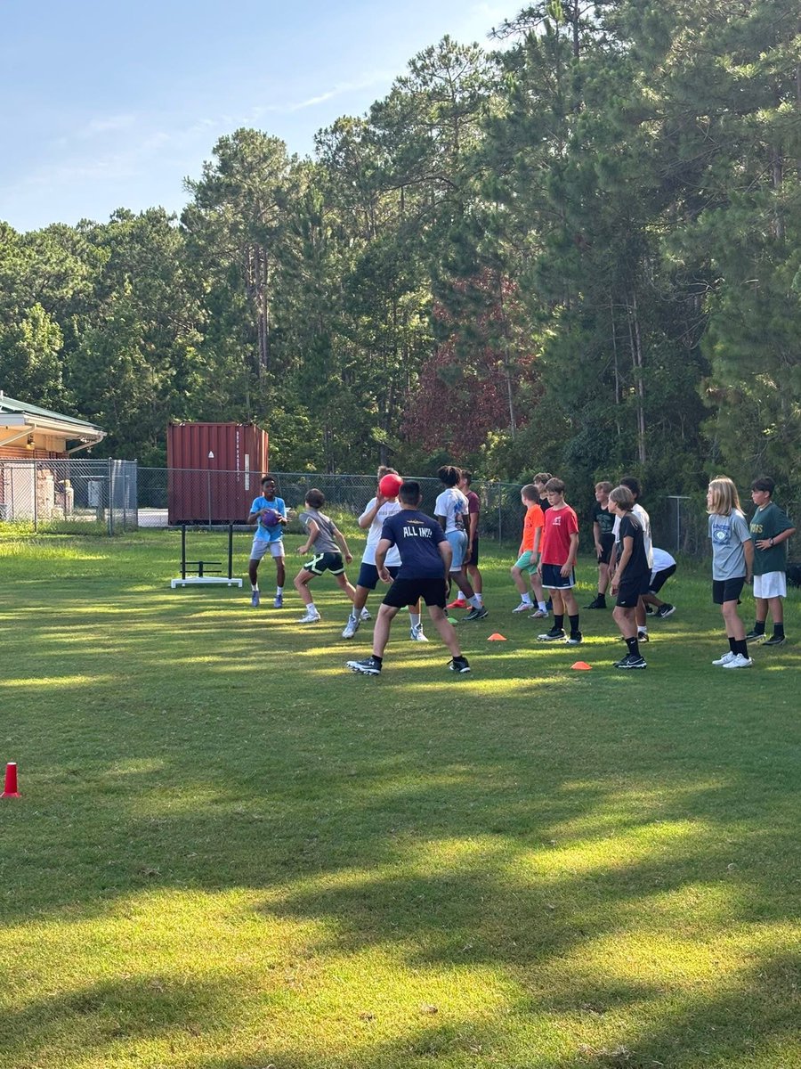 Yesterday, our football staff wrapped up an awesome week of youth camp! Four days of learning fundamentals of the game, and a lot of fun, a fantastic time had by all!! Awesome job coaches and staff! #SoarHigher