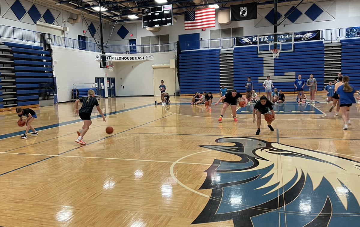 Awesome 3 days this week hosting our Youth Basketball Camp! Loved the energy &amp; enthusiasm! Really enjoy watching our girls interact &amp; lead the younger kids! Go Eagles! 🦅