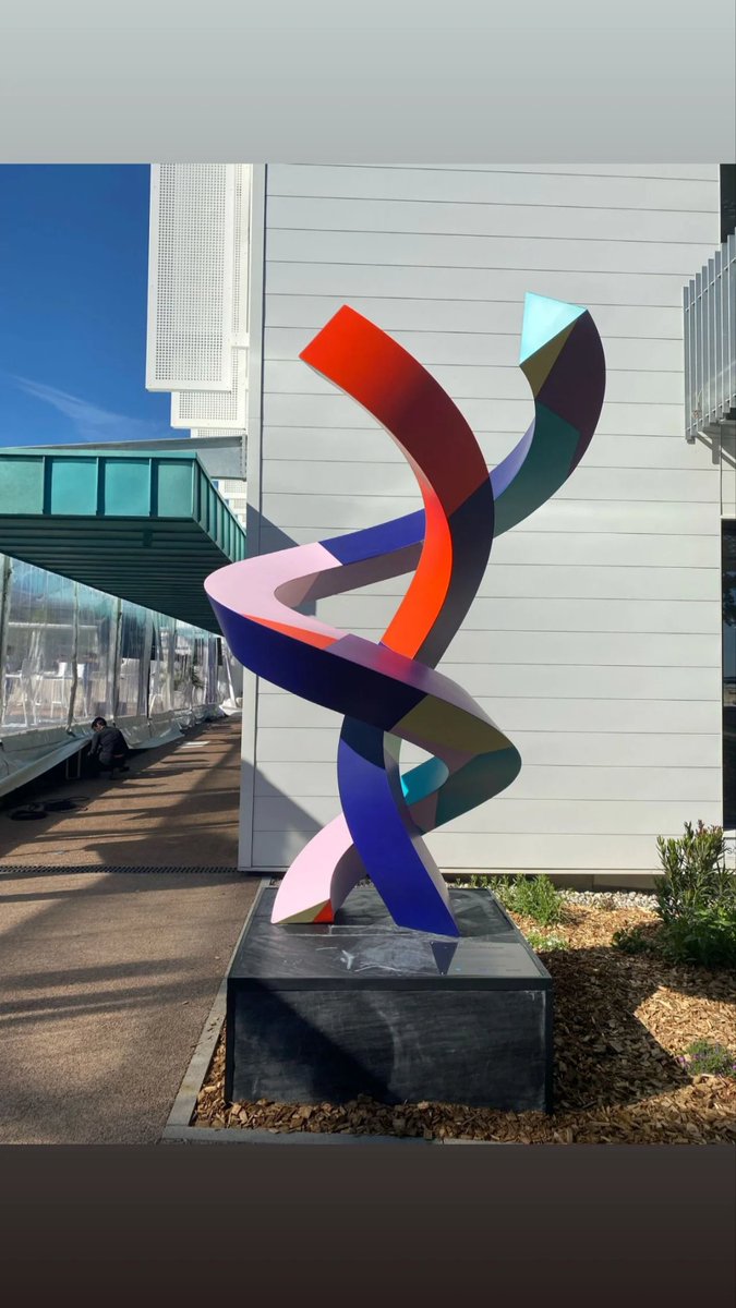 Julien_Espagnon's tweet image. From 3D generative sculpture to 3 meters physical sculpture