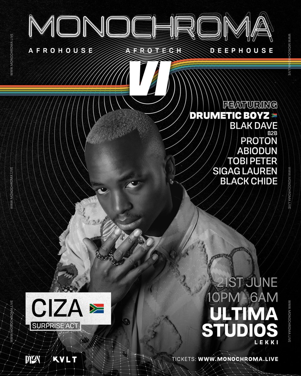 Making our debut in Lagos, Nigeria🇳🇬this weekend along side <a href="/ciza_sa/">CIZA</a> at <a href="/Monochromalive_/">MONOCHROMA</a>