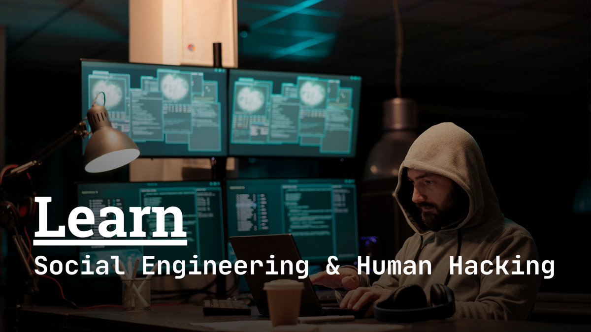 Learn Social Engineering &amp; Human Hacking: lancaster.ac.uk/media/lancaste…
Joinhere: docs.google.com/forms/d/e/1FAI…