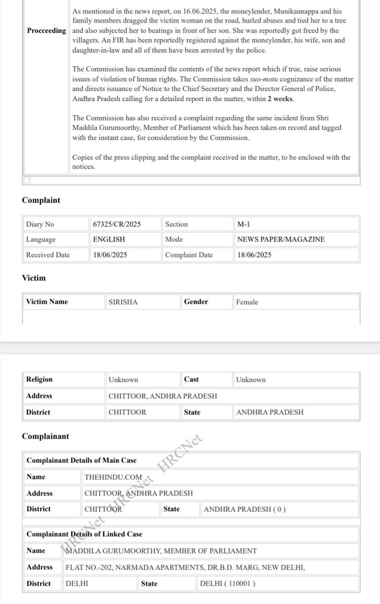Maddila Gurumoorthy (@gurumysrcp) on Twitter photo National HumanRights Commission <a href="/India_NHRC/">NHRC India</a> has taken up the kuppam case seriously observing the grave violation of Human rights, issued notices to CS and DGP AndhraPradesh to submit the detailed report with in 2 weeks. <a href="/YSRCParty/">YSR Congress Party</a> under the able leadership of Shri <a href="/ysjagan/">YS Jagan Mohan Reddy</a> Garu National HumanRights Commission <a href="/India_NHRC/">NHRC India</a> has taken up the kuppam case seriously observing the grave violation of Human rights, issued notices to CS and DGP AndhraPradesh to submit the detailed report with in 2 weeks. <a href="/YSRCParty/">YSR Congress Party</a> under the able leadership of Shri <a href="/ysjagan/">YS Jagan Mohan Reddy</a> Garu