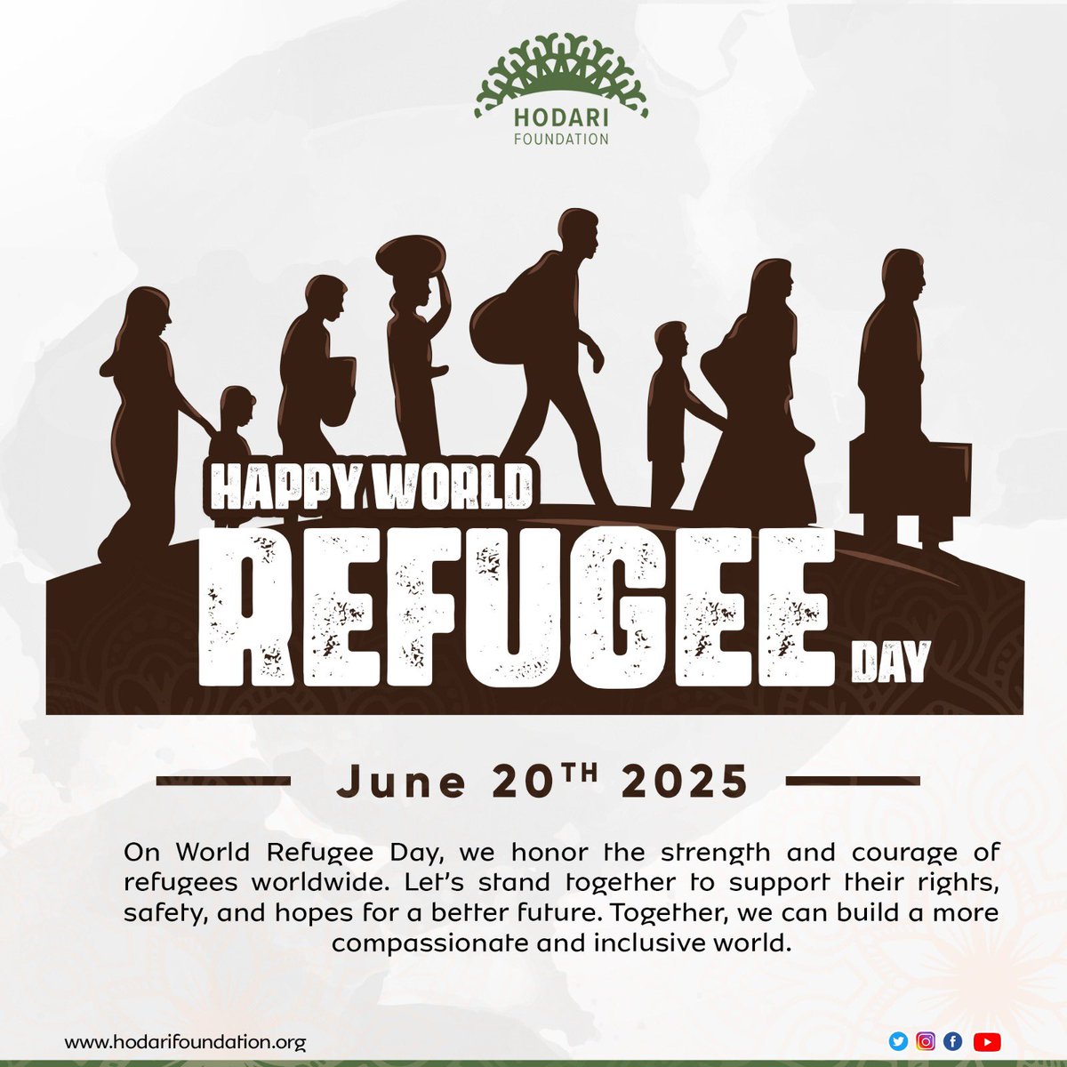 On this World Refugee Day, we are reminded that refugees worldwide possess the inherent power to become whoever they aspire to be. Let us unite in solidarity and amplify this vital message globally.

#SolidarotyWithRefugees