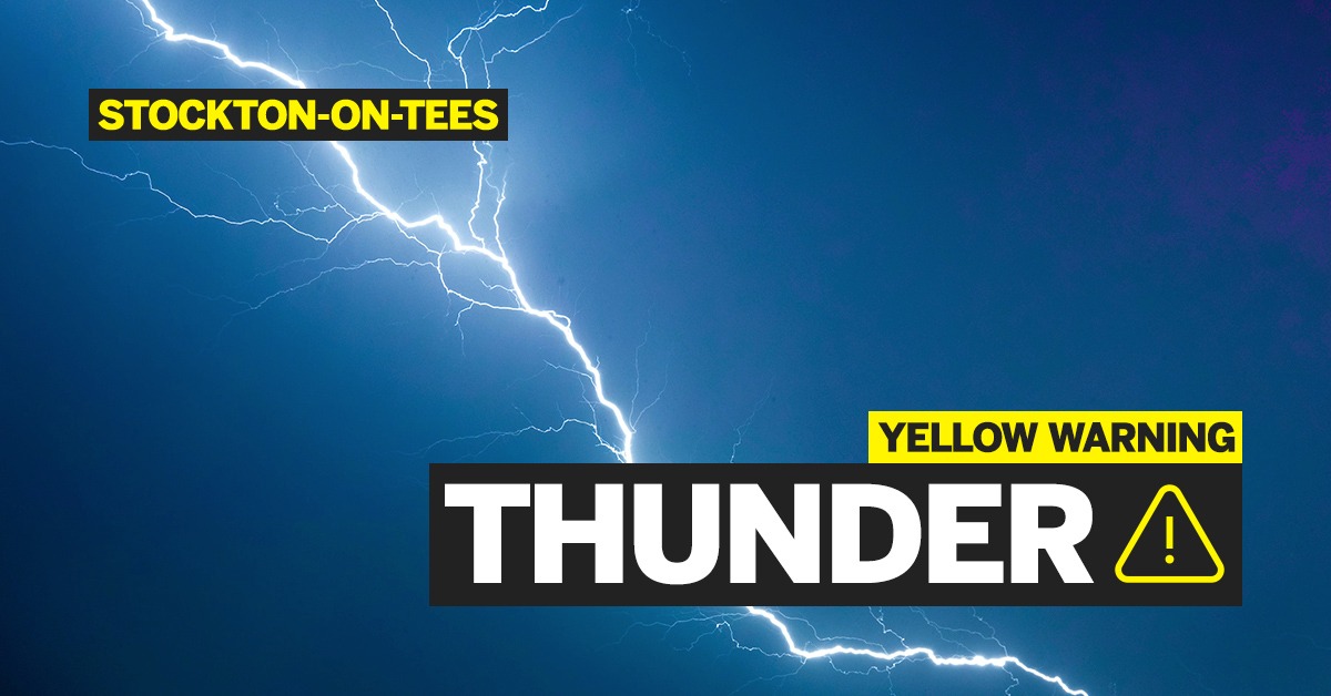 Stockton-on-Tees Borough Council (@stocktoncouncil) on Twitter photo βοΈ The <a href="/metoffice/">Met Office</a> has issued a yellow thunderstorm warning between 3pm on Saturday, 21 June and 4am on Sunday, 22 June.
π©΅ Please take care on the roads if you're out and about across the Borough! βοΈ The <a href="/metoffice/">Met Office</a> has issued a yellow thunderstorm warning between 3pm on Saturday, 21 June and 4am on Sunday, 22 June.
π©΅ Please take care on the roads if you're out and about across the Borough!