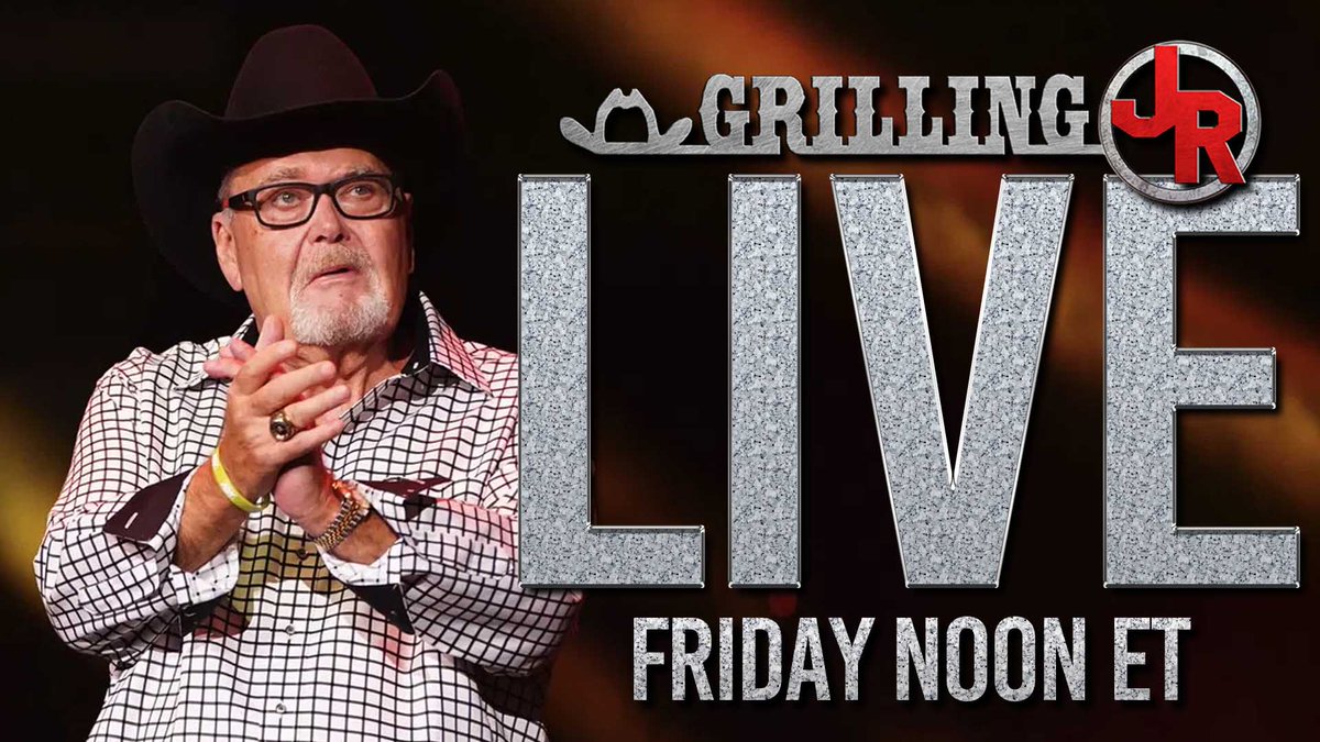 JrGrilling's tweet image. We've addressed all our tech issues, so get ready because JR is ready to go LIVE!!!
Spend your lunch hour with "The Voice Of Wrestling" only at GrillingJR.com