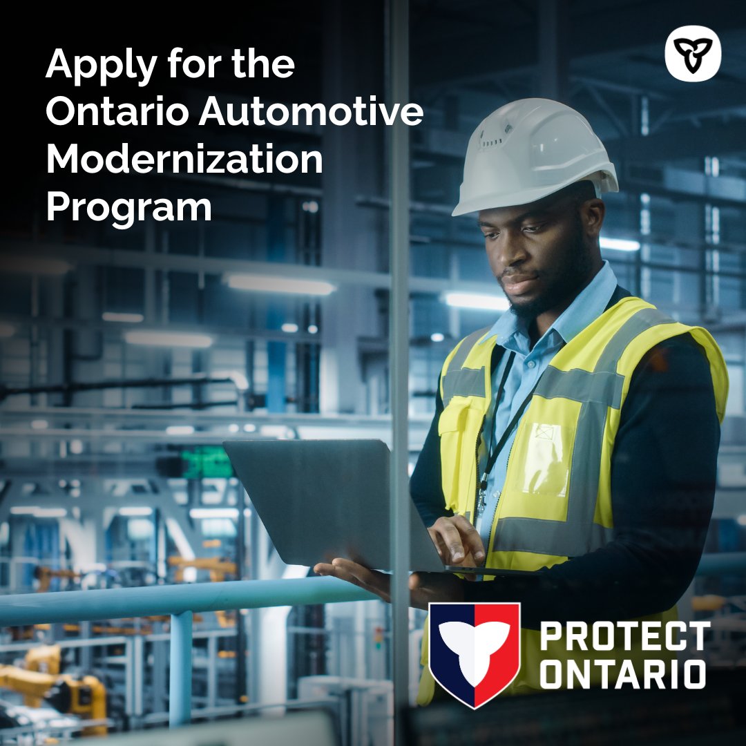 Are you an auto parts supplier looking to introduce new process technology or modernize manufacturing operations for your business? 

Learn how to receive support through the Ontario Automotive Modernization Program: ontario.ca/oamp

<a href="/APMACanada/">APMA Canada</a> <a href="/OVINhub/">OVINhub</a>
