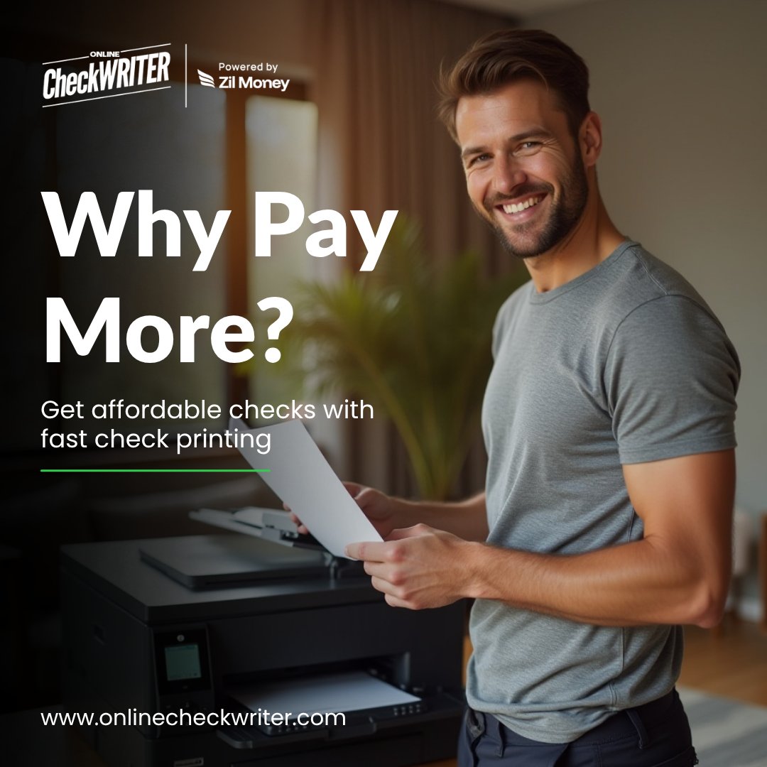 webcheckwriter's tweet photo. Get cheap checks from https://t.co/1XO2g8zWmb - Powered by Zil Money. Affordable, fast, and secure check printing for your business.
Learn more: https://t.co/VsPPOEMWPV
Click here for interactive demo: https://t.co/upsYUbmQMF
#CheapChecks #QuickCheckPrinting https://t.co/EUsACDG1sg