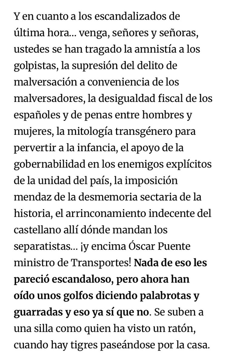 Esto de Savater sobre los que ahora buscan la puerta de salida: