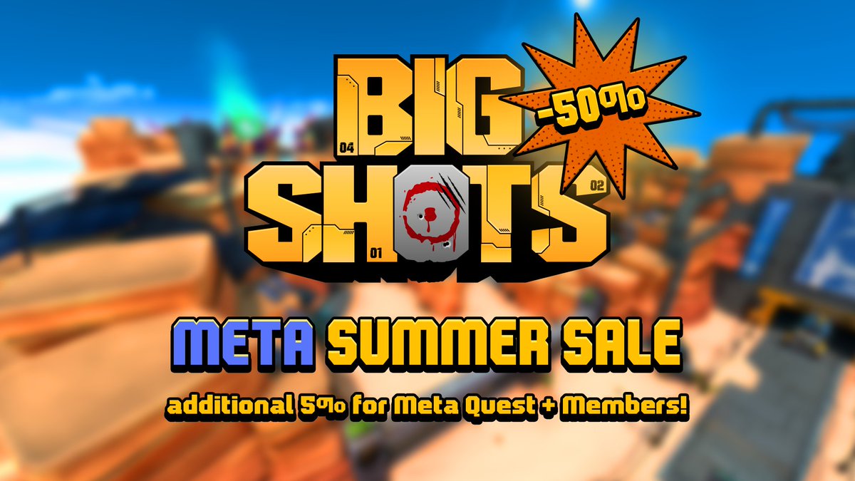 🚀 Calling all Mech Pilots on Meta! 🚀
Gear up for battle! BIG SHOTS is 50% OFF! And an additional 5% for the Meta Quest+ members!💥 Save the planet, crush those bugs, and fight for the future. Don’t miss this deal! 🤖🔥

Get it now: ow.ly/AM4t50W5jUY
 #MetaQuest #VRGaming