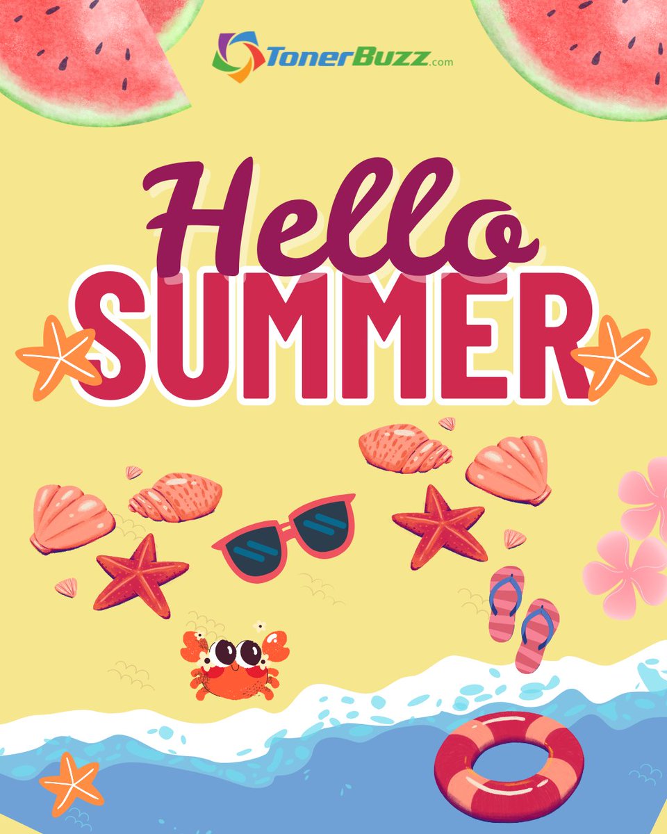 Cue the sunshine and good vibes - it’s officially summer. ✨☀️ #WelcomeSummer #OEM #TonerBuzz