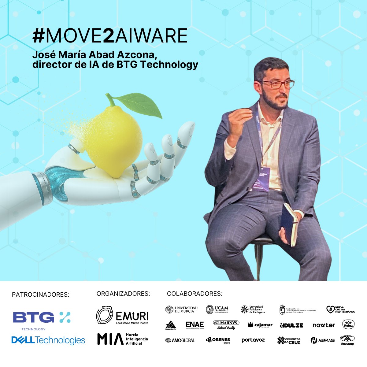 EmuriInnova's tweet image. 🧠 En nuestro próximo evento de IA contamos con la ponencia de José María Abad Azcona, director de Inteligencia Artificial en #BTGTechnology.
📅 No te pierdas esta charla inspiradora el 25 de junio en @HitechUCAM .