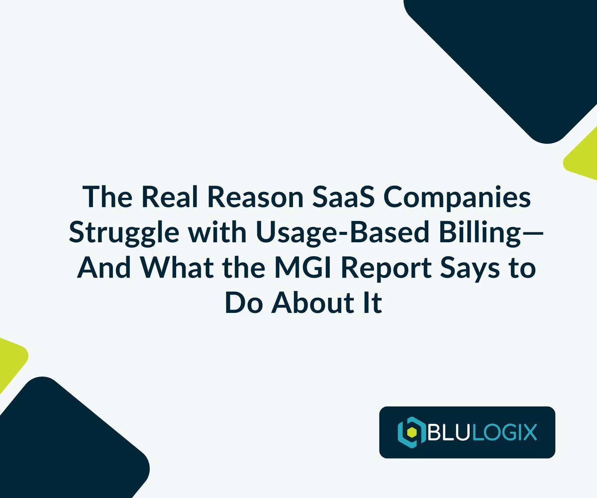 BlulogixMP's tweet photo. SaaS isnāt struggling with usage-based billing because of pricingāitās the infrastructure.
MGI ranked BluLogix a top platform solving usage, mediation, and Q2C at scale.
https://t.co/J7WPRxyPxB
#SaaS #UsageBasedBilling #RevOps #AgileBilling #MGI360 https://t.co/y8ZWK4iSpd