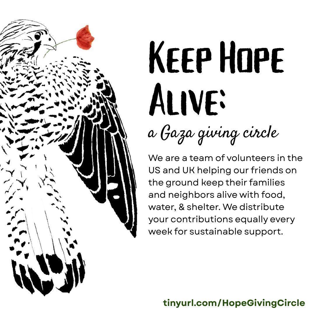 Today we highlight a mutual aid team serving a displacement camp in Jabalia. You’ve gotten them food parcels, diapers, medicine, trucks for local cleanup, &amp; more—nothing to feel hopeless about.

Give / find the individual link here 🌹 1991/2300 by TONIGHT chuffed.org/project/hope-g…