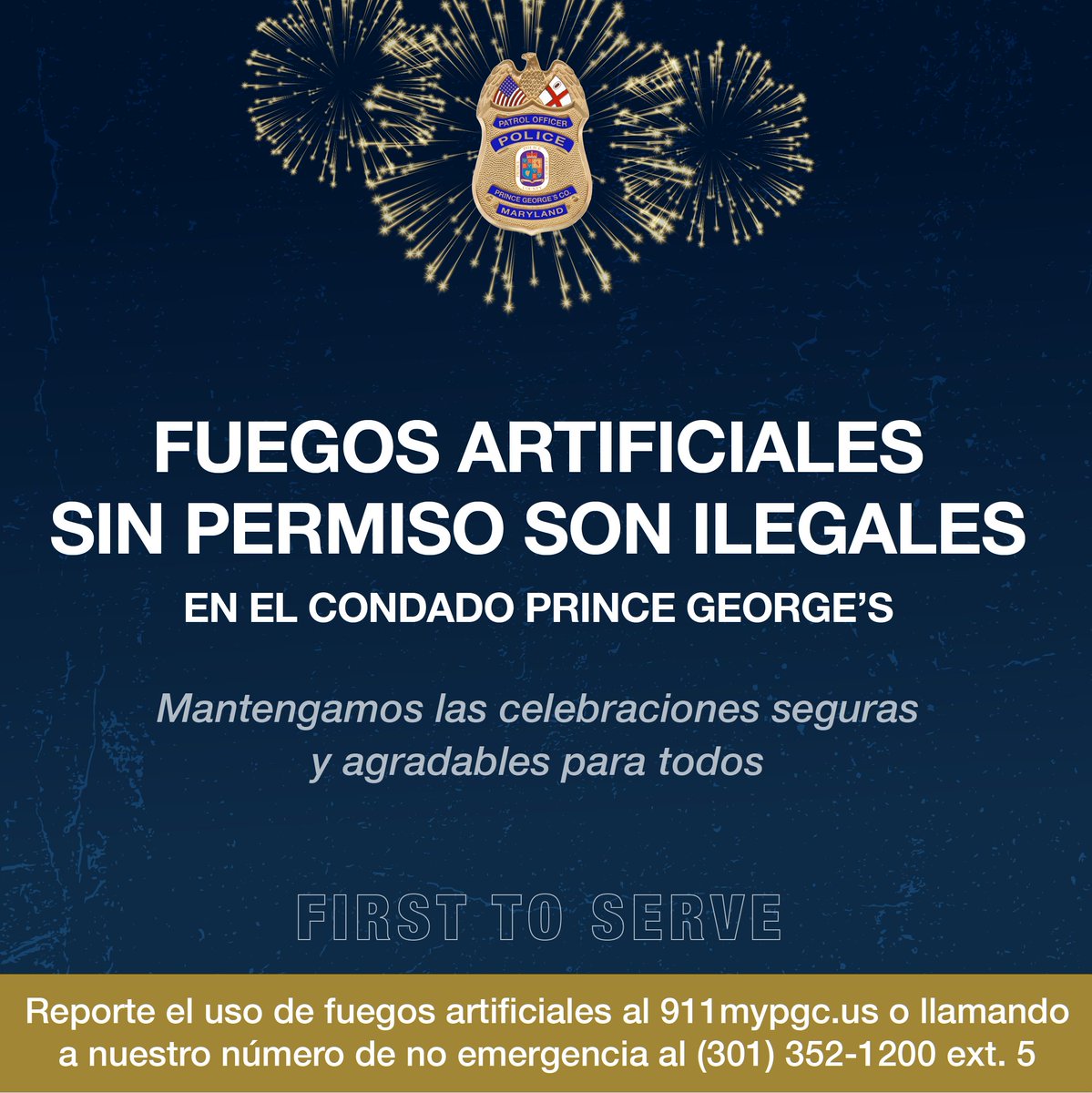 Con la llegada del 4 de julio, el PGPD les recuerda que usar fuegos artificiales sin permiso es ilegal. No se puede obtener un permiso para uso personal en casa. 🎆🚫

Les recomendamos planificar con anticipación y disfrutar de la festividad de forma segura.