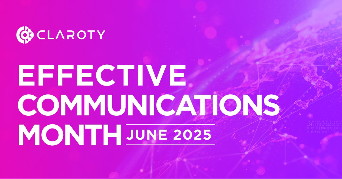 Claroty's tweet image. June is also #EffectiveCommunication Month. Use the 7️⃣ C’s when communicating within your organization, communities, and across teams: Clarity, Completeness, Conciseness, Concreteness, Correctness, Consideration, Courtesy. Let us know how you're leading the charge!