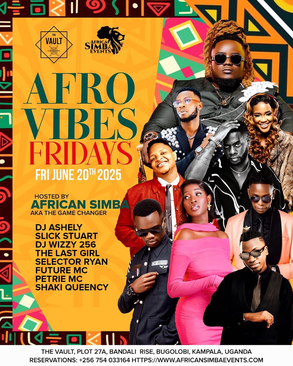 Always ready to take you off the boarders 
#afrovibesfridays <a href="/VaultUg/">VAULT UG</a> ft <a href="/djSlickStuart/">djslickstuart</a> <a href="/deejaywizzy256/">Deejay Wizzy 256</a> <a href="/SelectaRyan_/">Selecta Ryan 🇺🇬</a> <a href="/FutureMcee/">life_of_future_Mc🎤🇺🇬</a> <a href="/PetrieMc2/">Petrie Mc</a>