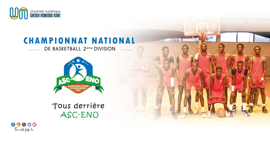 unchk_sn's tweet image. [SPORTS]
🏀La section Basketball de l’#ASCENO démarre les phases retour face à « Don BOSCO », aujourd&apos;hui à partir de 17h00 au Stadium Lat DIOR de Thiès.

Mobilisons-nous pour accompagner l’équipe lors de ce match.

#Kebetu #UNCHK_Sn