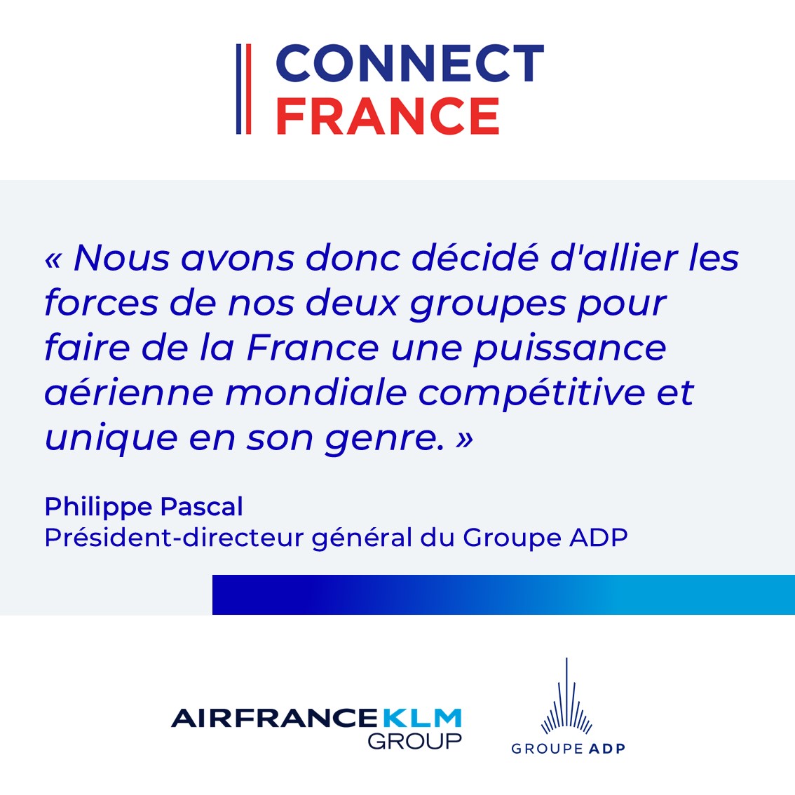 AirFranceKLM's tweet photo. « Connect France » : @AirFranceKLM et @GroupeADP font drapeau commun, avec le soutien de l'Etat français, pour mieux connecter et faire gagner la France. https://t.co/jFCb6nos9F
📷 Eliot Blondet / Abaca