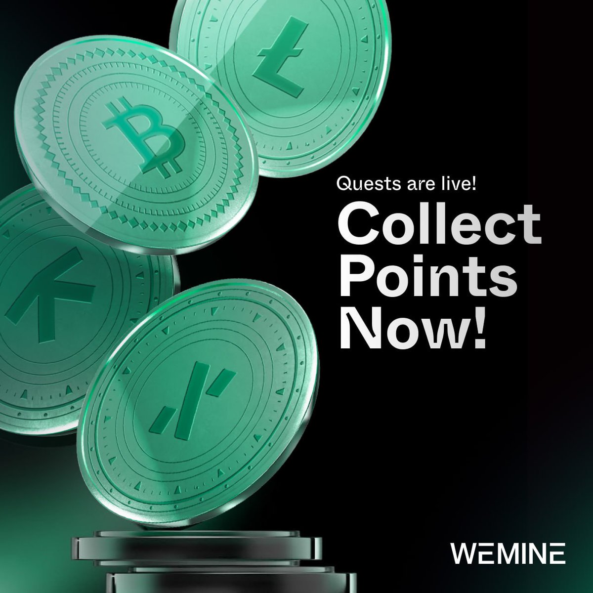WeMineFi's tweet image. WeMine: Web3 🤝 Bitcoin Mining – Questline is LIVE!
Dive into the future of mining no technical hassle.
⚡Earn $BTC, $DOGE, $ALPH &amp;amp; $LTC
🎯 Complete tasks, collect Hash Points &amp;amp; climb the leaderboard.
🔥 New quests weekly some are time-limited!
📈 Unlock passive income and…
