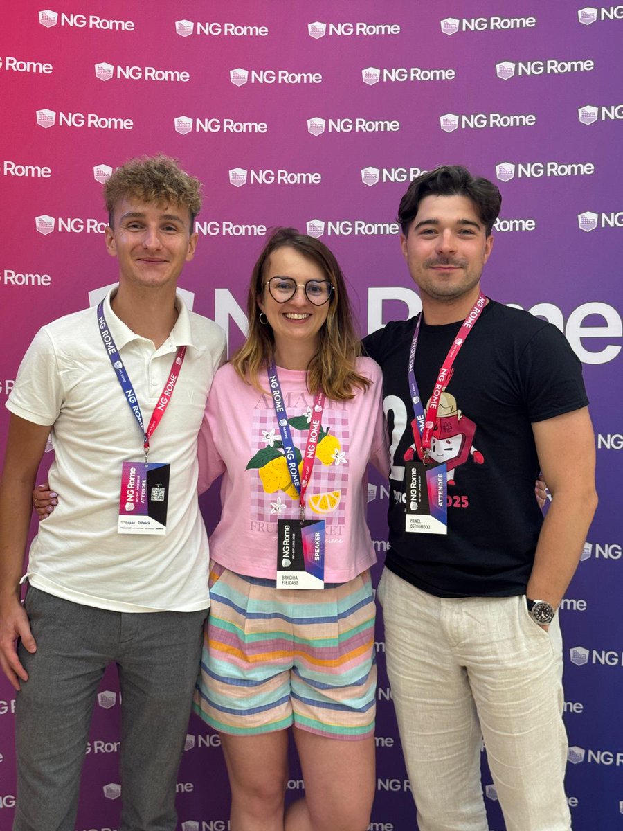 Brygida Fiejdasz (@brydziaf) on Twitter photo Poland representation at <a href="/ngromeconf/">NGRomeConf | JUNE 19,20 2025 - Rome</a> Poland representation at <a href="/ngromeconf/">NGRomeConf | JUNE 19,20 2025 - Rome</a>