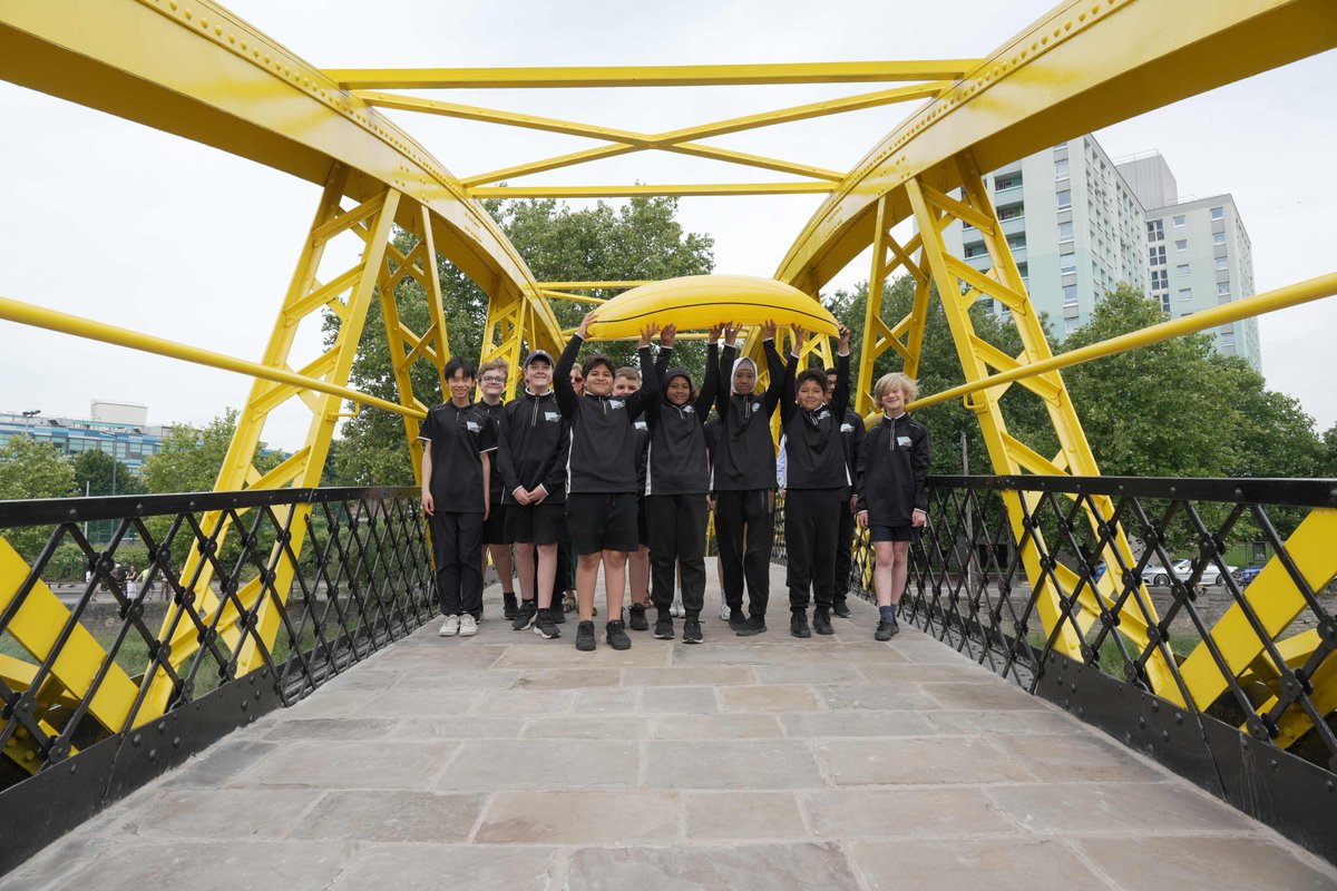 🍌 We're thrilled to have reopened Langton Street Bridge, AKA Banana Bridge, five months early and under budget!

It's had a complete restoration and is looking very smart and more banana like than ever with its new coat of yellow paint.

More: orlo.uk/9n98C