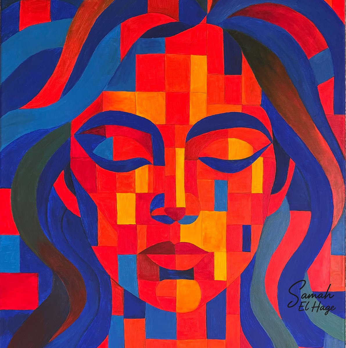 🎨 Lebanese-Swedish artist Samah El Hage joins Twice Seen in NYC.

Her bold, cubist-infused abstracts explore identity, memory &amp; emotion.

🗓️ June 23–29 — 1619 Broadway, NYC
🗓️ June 25 — 5 Times Square, 3PM