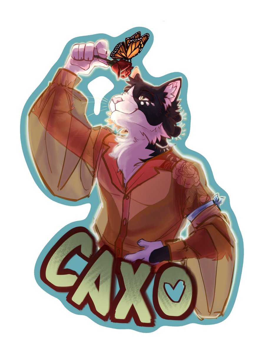 cheedadog's tweet photo. 🦋🌹🌟

completed half body badge for a client on discord! https://t.co/4VHq04wzDl