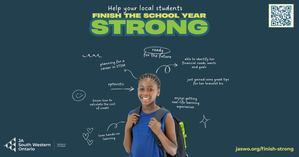We’re not done yet.
There are still classrooms to reach and students to inspire before summer.
Support Junior Achievement with a donation or your time today.
👉 jaswo.org/finish-strong/

#FinishStrong #JAInspires #FinancialLiteracy #CareerPlanning #YoungEntrepreneurs #Volunteer