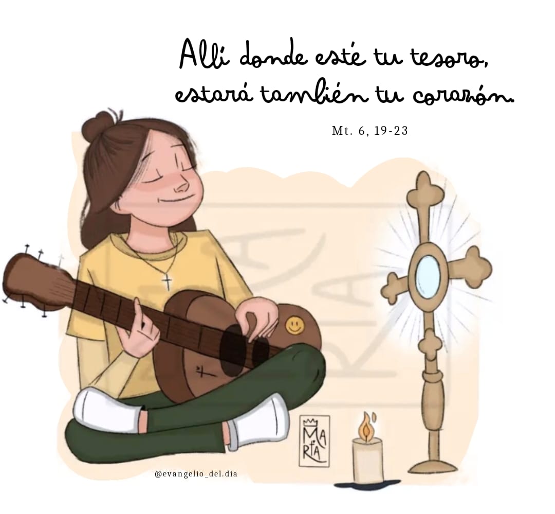 Francisco Esparza (@pachas14) on Twitter photo 🟢 ORDINARIO, FERIA
VIERNES XI DEL TIEMPO ORDINARIO
"Dónde está tu tesoro, ahí estará tu corazón"
<a href="/LilianaSnchez9/">Liliana Sánchez 🇦🇷♌🦁</a> <a href="/poctavio65/">Octavio Martínez</a> <a href="/AgustnGonzlezO1/">Padre Agustín G.O</a> <a href="/Pdre_Rafa/">Padre Rafa</a> <a href="/ximetar/">Joaquin C Guardiolaﻥ</a> <a href="/jalisco52/">Unreal</a> <a href="/EliMorales0837/">Eli Morales</a> <a href="/irmaalvarez3210/">@IrmaAlvarez3210</a> <a href="/ggabins/">gabriela nuñez 🇻🇦</a> <a href="/newkike1/">@newkike</a> <a href="/Maribel70332189/">Maribel Prieto</a> <a href="/pgnora/">Nora Piña Ghazzaoui</a> <a href="/Franaima/">Frany's</a> <a href="/XimPete/">Familia Olguin Pobl</a> <a href="/mo68928/">Salv2</a> 🟢 ORDINARIO, FERIA
VIERNES XI DEL TIEMPO ORDINARIO
"Dónde está tu tesoro, ahí estará tu corazón"
<a href="/LilianaSnchez9/">Liliana Sánchez 🇦🇷♌🦁</a> <a href="/poctavio65/">Octavio Martínez</a> <a href="/AgustnGonzlezO1/">Padre Agustín G.O</a> <a href="/Pdre_Rafa/">Padre Rafa</a> <a href="/ximetar/">Joaquin C Guardiolaﻥ</a> <a href="/jalisco52/">Unreal</a> <a href="/EliMorales0837/">Eli Morales</a> <a href="/irmaalvarez3210/">@IrmaAlvarez3210</a> <a href="/ggabins/">gabriela nuñez 🇻🇦</a> <a href="/newkike1/">@newkike</a> <a href="/Maribel70332189/">Maribel Prieto</a> <a href="/pgnora/">Nora Piña Ghazzaoui</a> <a href="/Franaima/">Frany's</a> <a href="/XimPete/">Familia Olguin Pobl</a> <a href="/mo68928/">Salv2</a>