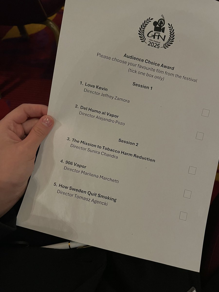 Tania__Rak's tweet image. Our documentary @innovationweare “How Sweden Quit Smoking” directed by @agentomasz is screened at the #gfn2025 film festival today!