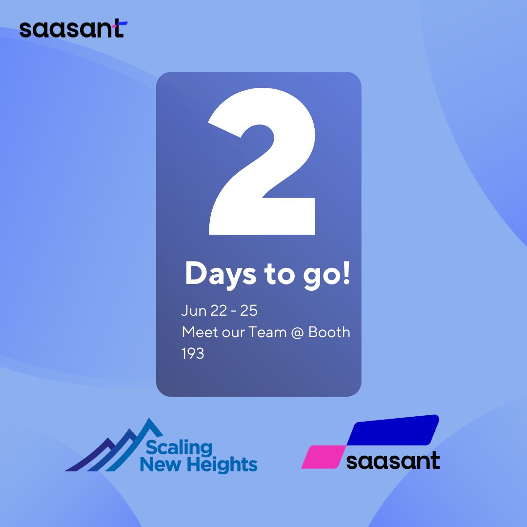 Just 2 days until Scaling New Heights 2025 by Woodard.

We're coming to listen, learn, and connect - not just demo.

See you there! #SNH2025 #QuickBooks #Bookkeeping #SaasAnt #AccountingTech
