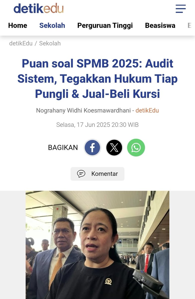 ส ส ึ
๐ฅ (@_zhyme) on Twitter photo Di Depok juga marak jual beli kursi, mbak <a href="/puanmaharani_ri/">Puan Maharani</a>.
Nilai UN belum keluar, sdh bisa dipesan kursinya. Akhirnya menyisihkan para siswa yg sebenarnya layak tp dgn jalur waras.
Coba aja disdiknya sidak, cek domisili dan kelayakan nilai siswa yg diterima di sekolah negeri, Di Depok juga marak jual beli kursi, mbak <a href="/puanmaharani_ri/">Puan Maharani</a>.
Nilai UN belum keluar, sdh bisa dipesan kursinya. Akhirnya menyisihkan para siswa yg sebenarnya layak tp dgn jalur waras.
Coba aja disdiknya sidak, cek domisili dan kelayakan nilai siswa yg diterima di sekolah negeri,