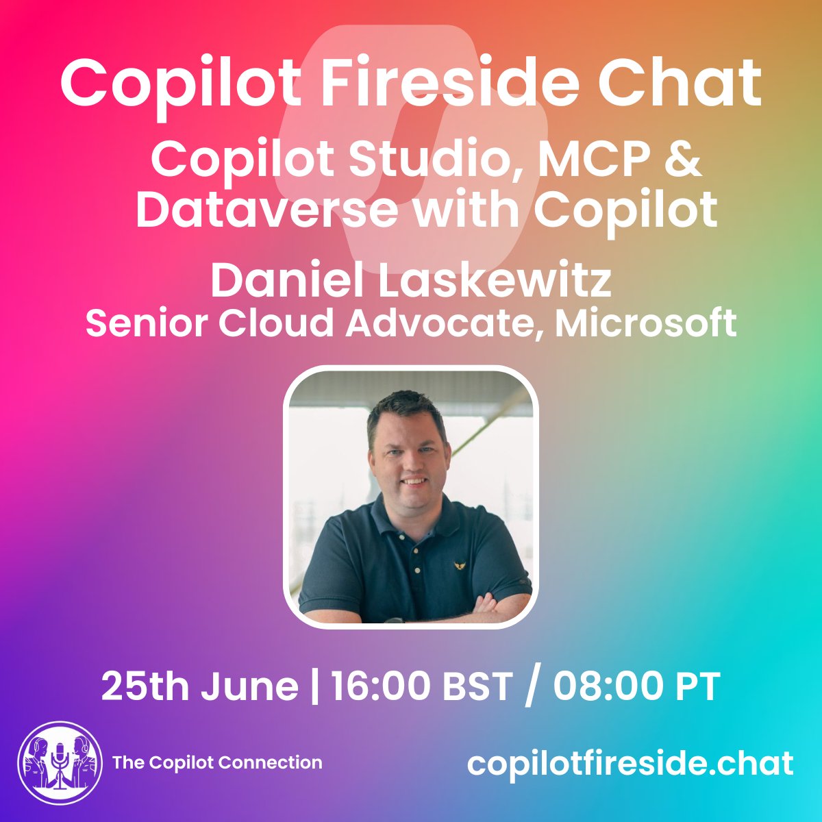 Empowering.Cloud (@empoweringcloud) on Twitter photo There's still time to sign-up for tomorrow's Copilot Fireside chat where MVPs Zoe Wilson and <a href="/kevmcdonk/">Kevin McDonnell #ScottishSummit</a> wil be joined by Daniel Laskewitz - Senior Cloud Advocate (Power Platform) to discuss Copilot Studio, MCP and Dataverse with Copilot.
copilotfireside.chat
#Copilot There's still time to sign-up for tomorrow's Copilot Fireside chat where MVPs Zoe Wilson and <a href="/kevmcdonk/">Kevin McDonnell #ScottishSummit</a> wil be joined by Daniel Laskewitz - Senior Cloud Advocate (Power Platform) to discuss Copilot Studio, MCP and Dataverse with Copilot.
copilotfireside.chat
#Copilot