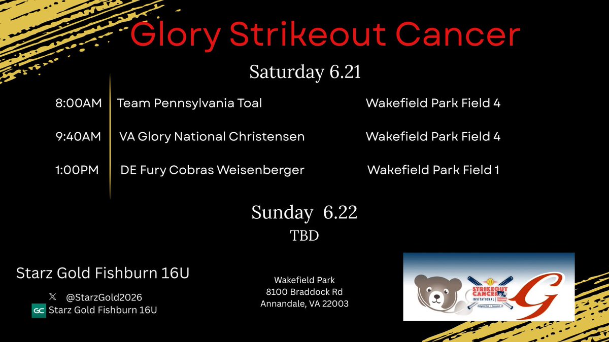 So excited to get back out on the field with my Starz team this weekend! 🖤💛 <a href="/StarzGold2026/">Starz Gold Fishburn</a> <a href="/StarzGold/">StarzGold</a> 

<a href="/MegPlesko9/">Megan Pleskovic</a> <a href="/Coachjosh8/">coach josh 🥎</a> <a href="/Courtlynn_26/">Courtlynn Cooney</a> <a href="/Coach_M_Booth/">Meredith Booth</a> <a href="/K_Maronski/">Krysti Neufeldt</a> <a href="/CoachMays24/">David Mays</a> <a href="/RCcoachMitchell/">Michael Mitchell</a> <a href="/allisonbakerg/">Allison Baker</a>