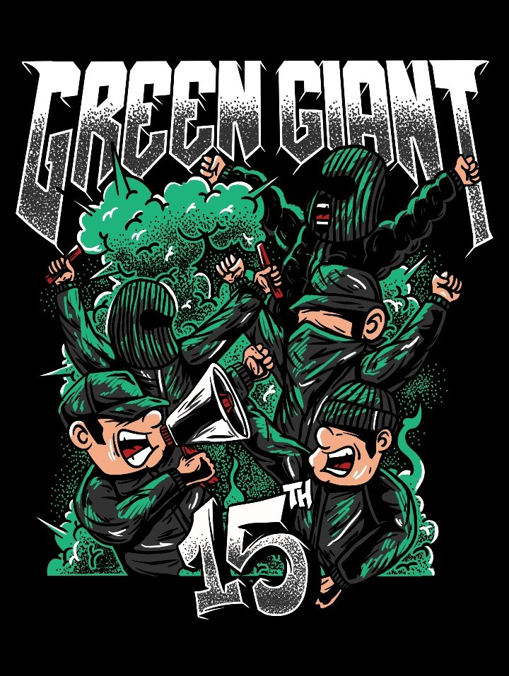 GREEN_GIANT1976's tweet photo. Semangat ini takkan pernah padam!✊️🍀
#GG15th https://t.co/EVu1rJT2Kg