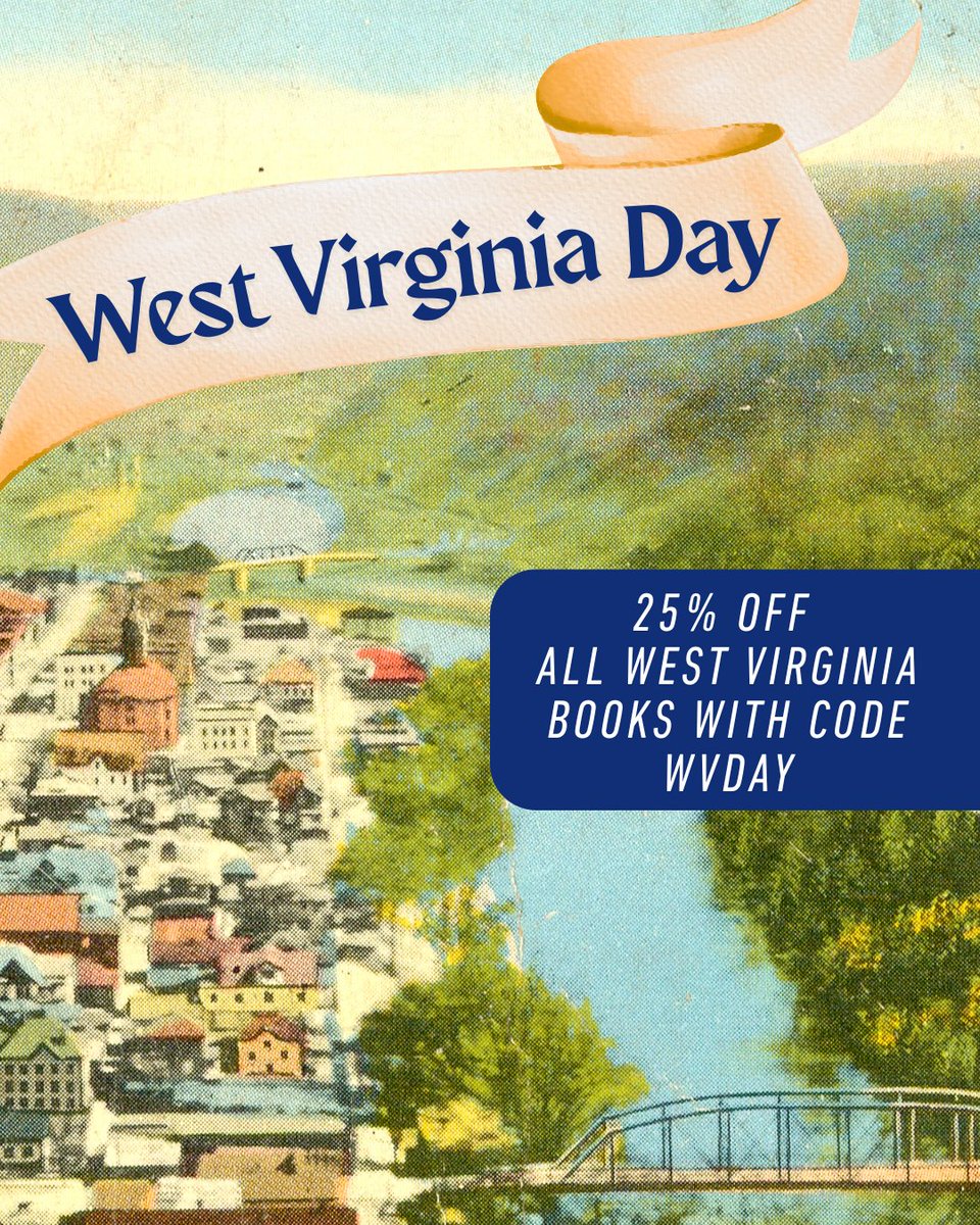 WVUPRESS's tweet image. Happy West Virginia Day!
Take 25% off all West Virginia-related books with code WVDAY
wvupress.com