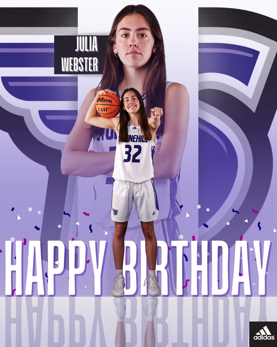 StonehillWBB's tweet image. BIG birthday shoutout to rising sophomore Julia Webster 🎉💜