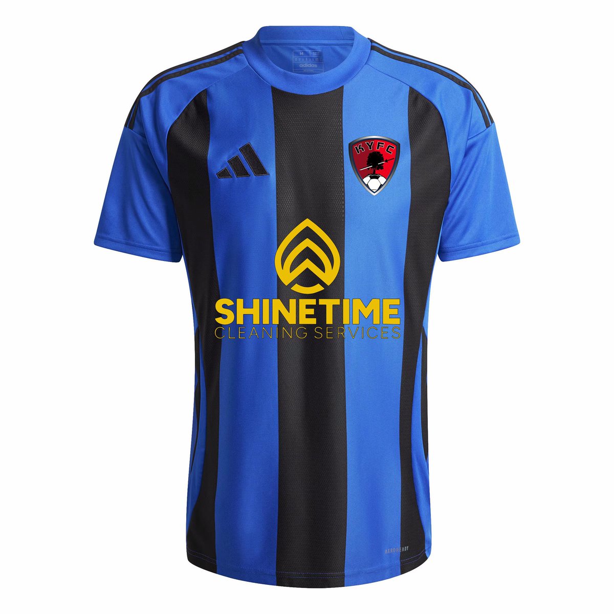 FcKennett's tweet photo. Great news we have secured match day kit sponsors from Shinetime cleaning services &amp; EF printing Ltd🔵⚫️👏#teamfckennett⚽️ https://t.co/r5b6UBX7vr