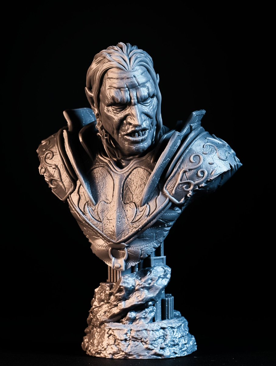 CharroZuck's tweet image. Gorbag bust
Sculpt: @fotismint #zbrush
Resin: @SirayaTech Fast Metal Grey
Printer: @mypeopoly Forge & @WhamBamSystems XTR
#3DPrinting #3dprinter