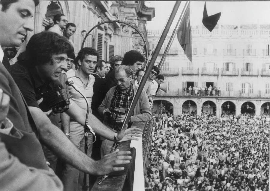 D'alessandro celebrando el ascenso del Salamanca en la temporada 1981/82.

foto AS