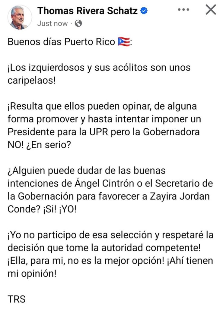 Excelente ambiente en el PNP 🌴

Tommy bajándole el dedo a Zayira Jordán Conde la candidata de JGO para presidir la UPR 

No está lloviendo, solo cae agua de coco