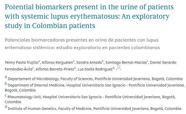 MedicinaPUJ's tweet photo. ¿Y si la orina pudiera revelar qué tan activo está el lupus en tu cuerpo? 🥸

Este estudio Identificó moléculas clave que podrían convertirse en futuras herramientas para monitorear el daño renal en pacientes con lupus.🧬💧🔬

https://t.co/jY6a8GENBH https://t.co/qNpI7wgTem