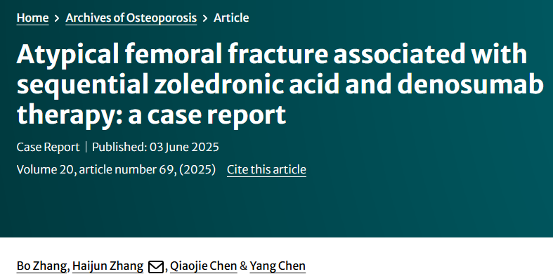 doctorneyro's tweet photo. #AFF #Atypicalfemoralfracture associated with sequential #zoledronicacid and #denosumab therapy: a case report.
#Osteoporosis #treatment #secondaryefects
https://t.co/J30uSHUpfe https://t.co/MOsVm0B4OC