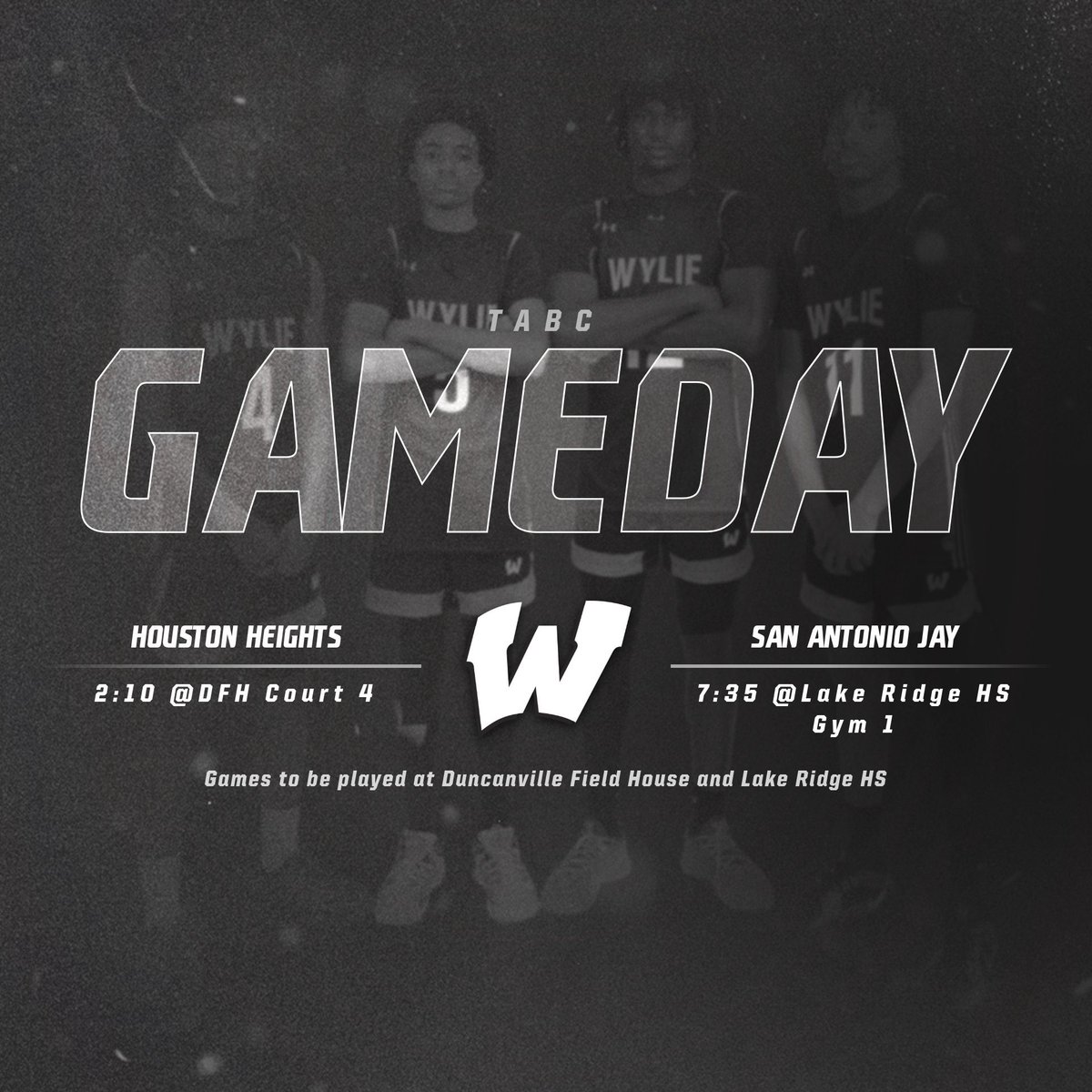 TABC Gameday!

⏰Games at 2:10pm and 7:35pm!

#AHMO