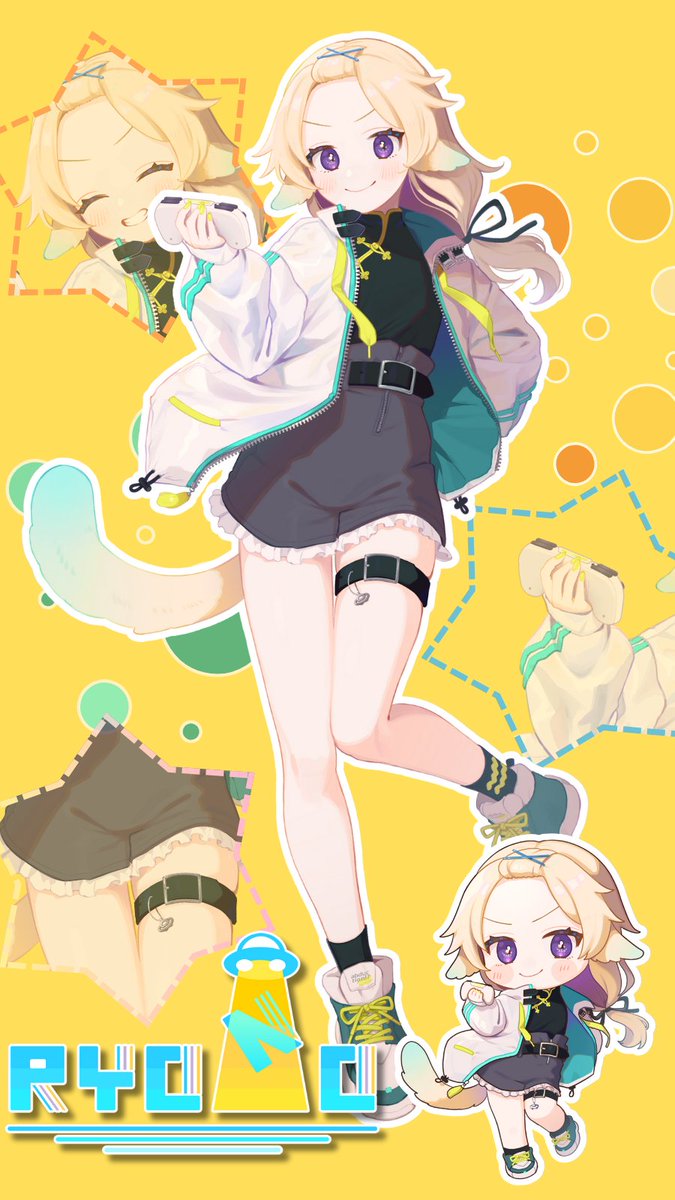 Ryono_ch's tweet photo. そういえば公開をちゃんとしていなかったかもしれない新衣装と新髪型の設定図ですご査収ください https://t.co/KAyhdsRNgp