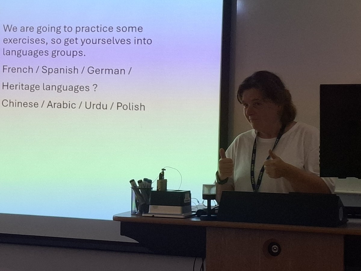 Sofia Martinho (@sofiarmartinho) on Twitter photo Sylvie Benifla from French at Leeds leading a session on the new AQA specs for Languages #MFL <a href="/bttnhg/">Bettina HermosoGomez</a> Sylvie Benifla from French at Leeds leading a session on the new AQA specs for Languages #MFL <a href="/bttnhg/">Bettina HermosoGomez</a>