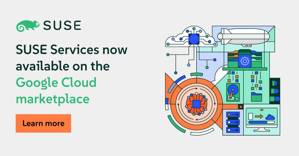 SUSE_Spain's tweet image. ☁️ Descubre el potencial de SUSE en @Google Cloud. 🚀 Lleva tus implantaciones de #SUSE en Google Cloud al siguiente nivel con nuestros servicios Premium de asistencia, consultoría y formación de SUSE. 
👉 Optimiza ya tu entorno de #nube: okt.to/D35YoH