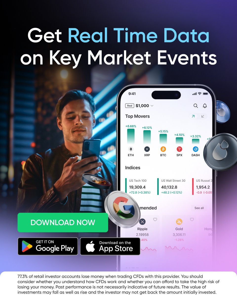 Never miss a move. 🕒
Get live updates on key market events and stay informed when it matters most. ✨

🕒 Real-time price movements
📢 Instant market alerts
📈 Data-driven decisions

📥 Download the app today and trade with an edge. app.markets.com/app-tw-main