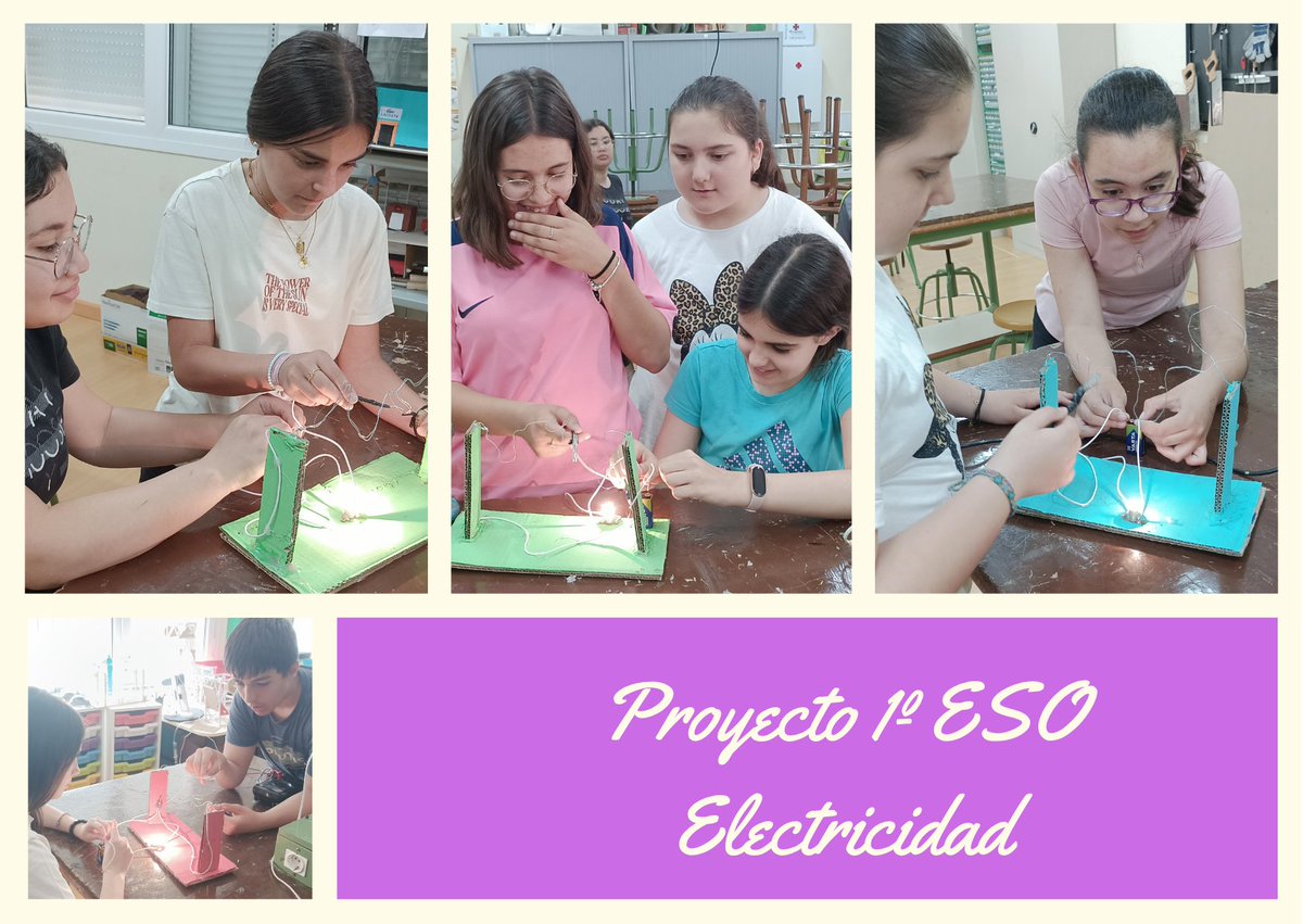 Los alumnos de 1º ESO comprueban el funcionamiento del proyecto realizado en el tema de electricidad dentro de la asignatura de Tecnología y Digitalización.
#somosadaja #somoseducacyl #AprenderHaciendo