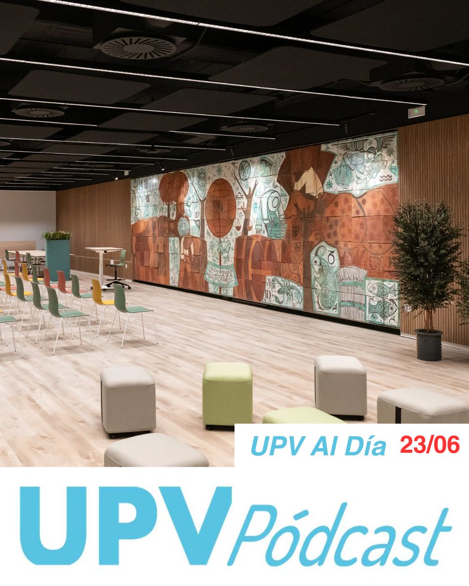 📰 [UPV AL DÍA] 23 junio

🎓 Inaugurada el aula del futuro en la <a href="/UPV/">Universitat Politècnica de València</a>
🎂 Un congreso celebra los 70 años de José Bonet
👩‍🔬 Amparo Chiralt es la protagonista de un nuevo mural de Dones de ciencia  

🎙 !Ya disponible en podcast.upv.es !